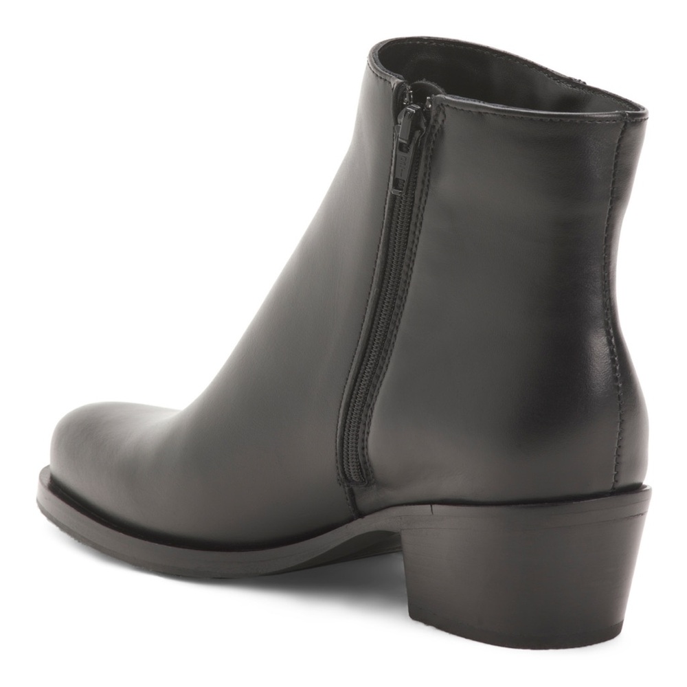 La Canadienne Pisa Black Leather Ankle Bootie Made In Canada Size 8.5 NWOB $498 - Picture 9 of 9